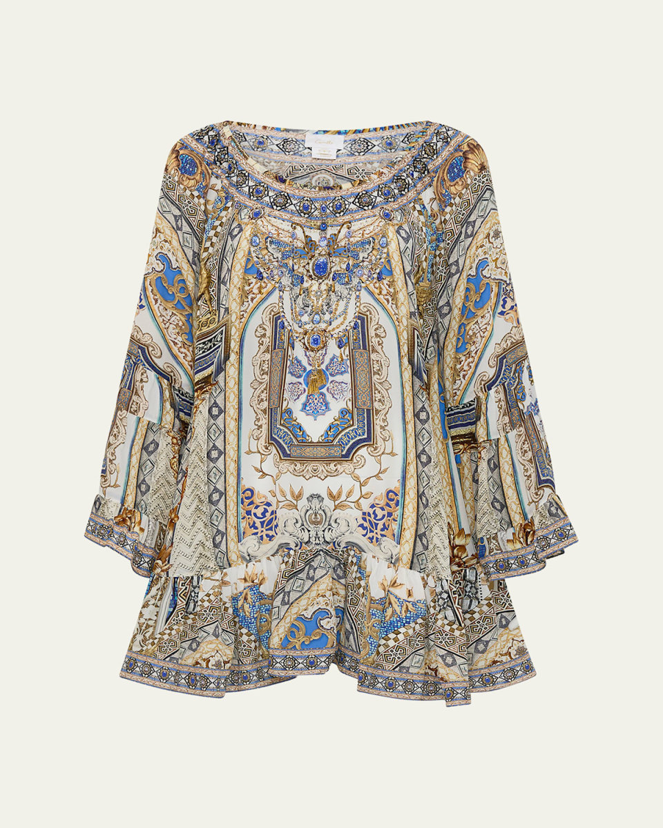 Make Me Your Mosaic A-Line Frill Dress